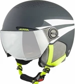 Alpina Zupo Visor Q-Lite Junior Ski helmet Charcoal/Neon Matt L Casco de esquí