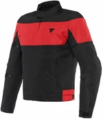 Dainese Elettrica Air Black/Black/Lava Red 56 Textilná bunda
