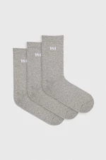 Ponožky Helly Hansen 3-pak šedá farba, 67479