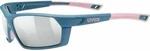 UVEX Sportstyle 225 Blue Mat Rose/Mirror Silver Cyklistické brýle