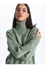 LC Waikiki garbó önmintás hosszú ujjú női kötöttáru pulóver