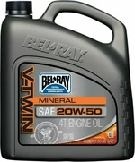 Bel-Ray V-Twin Mineral 20W-50 4L Huile moteur