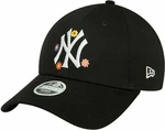 New York Yankees 9Forty W MLB Flower Black/White UNI Kappe