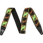 Fender Neon Monogram Strap Grn/orng Pasek Gitarowy