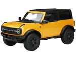 2021 Ford Bronco Wildtrak Cyber Orange Metallic with Black Top 1/18 Model Car by GT Spirit for ACME