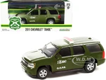 2011 Chevrolet Tahoe Police Car Matt Green "Carabineros de Chile" G.O.P.E. "Grupo de Operaciones Policiales Especiales" 1/43 Diecast Model Car by Gre