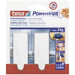 tesa POWERSTRIPS® tesa Powerstrips® háčik Large Trend,  biela Množstvo: 2 ks