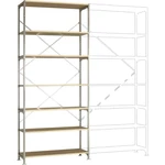 Manuflex RB2413 základný modul regálu oddelenia  (š x v x h) 1250 x 2000 x 600 mm    drevená podlaha