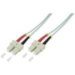 LogiLink FP3SC00 optické vlákno LWL prepojovací kábel [1x zástrčka SC - 1x zástrčka SC] 50/125 µ Multimode OM3 0.50 m