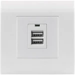 Intellinet 772181  zásuvka do steny  s USB  biela