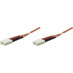 Intellinet 470032 optické vlákno LWL prepojovací kábel [1x zástrčka SC - 1x zástrčka SC] 50/125 µ Multimode OM2 5.00 m