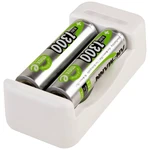 Ansmann Basic II + 2× AA 1300mAh nabíjačka na okrúhle akumulátory NiCd micro (AAA), mignon (AA)