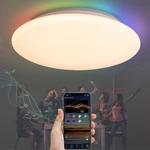 MARPOU Smart Music Led Ceiling Lamp With Alexa/Google RGB Decorative luminaires Ceiling Lights Support Voice/App/Remote