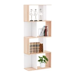 HoffreeBoard Bookshelf Storage Organiser Bookcase Storages Shelving Home Bedroom Furniture 59x9.8x23.6inch 15mm Thickn
