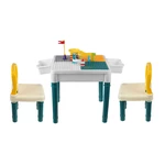 Square Childrens Plastic Table and Chair Game Blocks Desk