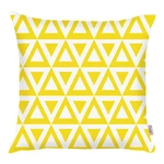 Žltá obliečka na vankúš Mike & Co. NEW YORK Triangle, 43 × 43 cm