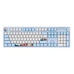 Ajazz AK515 Mechanical Gaming Keyboard 104 Keys Translucent PBT Keycaps Macro Programming Blue/Brown/Red Switch White Mo