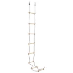 [EU Direct] vidaxl 91803 Kids Rope Ladder 290 cm Wood Children Kindergarten Interactive Toy Outside Indoor