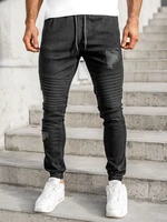 Pantaloni joggers negri Bolf 0829