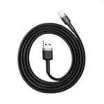 Baseus Cafule Cable USB/Lightning 1.5A 2m, szürke/fekete