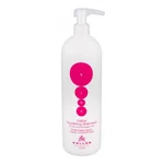 Kallos Cosmetics KJMN Nourishing 1000 ml šampón pre ženy na poškodené vlasy; na šedivé vlasy