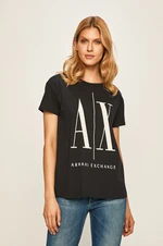 Tričko Armani Exchange dámske, tmavomodrá farba, 8NYTCX YJG3Z