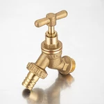 TMOK 1/2 Inch DN15 Brass Slow-closing Faucet Ton Barrel Joint Accessories Outlet Water Tap Faucet Valve For Garden Irrig