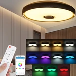36/60W LED Ceiling Light RGB bluetooth Music Speaker Lamp Dimmable APP Remote