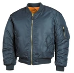 Bunda MFH® Flight Jacket MA1 “Bomber“ – Modrá (Farba: Modrá, Veľkosť: M)