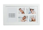 Fotorámeček Pro 5 fotografií bílý, 50x27 cm