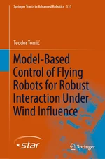 Model-Based Control of Flying Robots for Robust Interaction Under Wind Influence