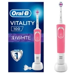Zubná kefka Oral-B Vitality 100 Pink 3DW elektrická zubná kefka • 2D systém čistenia zubov • 1 režim čistenia • 7 600 oscilačno-rotačných pohybov/min 