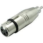 XLR adaptér Kash 55061, XLR zásuvka - cinch zástrčka, mono, pólů 3, 1 ks