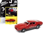 1971 Ford Mustang Mach 1 Bright Red with Black Bottom (James Bond 007) "Diamonds Are Forever" (1971) Movie "Pop Culture" Series 1/64 Diecast Model Ca