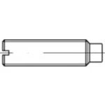 Nastavovacie skrutky TOOLCRAFT DIN 417, M5 25 mm, Oceľ, 100 ks