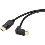 Renkforce DisplayPort prepojovací kábel #####DisplayPort Stecker, #####DisplayPort Stecker 0.50 m čierna SP-9163724 pozl