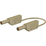 Stäubli SLK4075-E/N bezpečnostné meracie káble [lamelový zástrčka 4 mm - lamelový zástrčka 4 mm] 0.50 m hnedá 1 ks