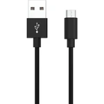 Ansmann #####USB-Kabel USB 2.0 #####USB-A Stecker, #####USB-Micro-B Stecker 1.20 m čierna hliníková zástrčka, krytie TPE