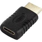 SpeaKa Professional SP-7870124 HDMI adaptér [1x HDMI zástrčka - 1x HDMI zásuvka C Mini] čierna pozlátené kontakty