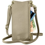 Puzdro na mobil CellularLine Mini Bag na krk (MINIBAGZ) bronzové Praktické pouzdro na krk Cellularline Mini Bag v luxusním designu je vhodné pro uscho