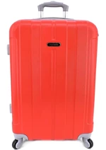 Cestovní kufr skořepinový na čtyřech kolečkách Agrado (M) 60l - červená