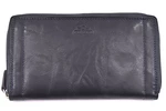 Luxusní dámská kožená peněženka z pravé kůže Charro - tmavě modrá
