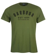 Barbour Tričko Barbour Ridge Logo Tee - zelené - S