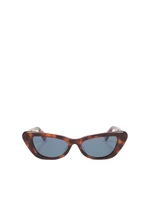 Szylkretowe okulary przeciwsłoneczne w kształcie kociego oka