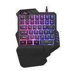 BLOODBAT G92 One-Handed Keyboard Colorful RGB Game Mechanical Keyboard Eat Chicken Throne Mobile Game Computer Keyboard