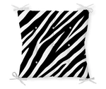 Polštář na sezení Minimalist Cushion Covers Black White Zebra Design 40x40 cm