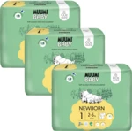 Muumi Baby 1 Newborn 2-5 kg, mesačné balenie eko plienok