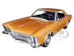 1965 Buick Riviera Gran Sport Gold Metallic 1/24 Diecast Model Car by Welly