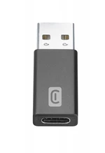 Adaptér Cellularline z USB na USB-C pro nabíjení i datový přenos, černý