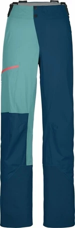 Ortovox 3L Ortler Pants W Petrol Blue L Lyžiarske nohavice